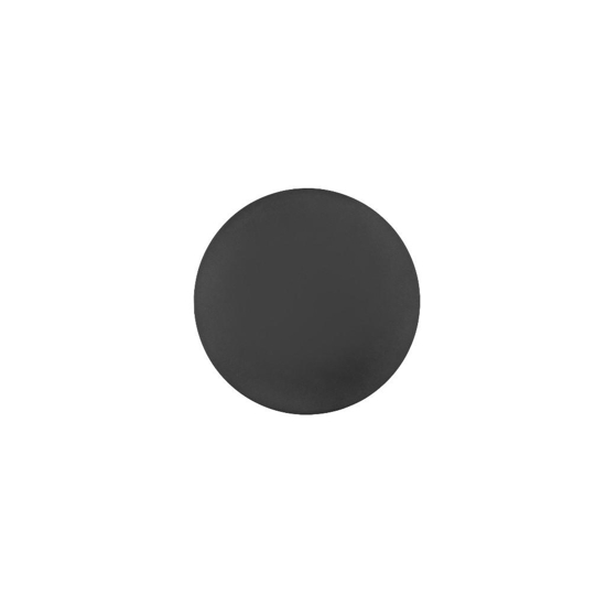 Applique da parete tonda moderna nero led 3000k 30cm